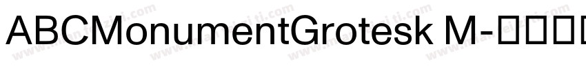 ABCMonumentGrotesk M字体转换